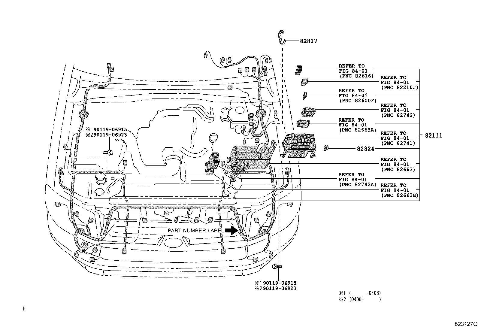 Toyota 82161-35781 WIRE, FLOOR