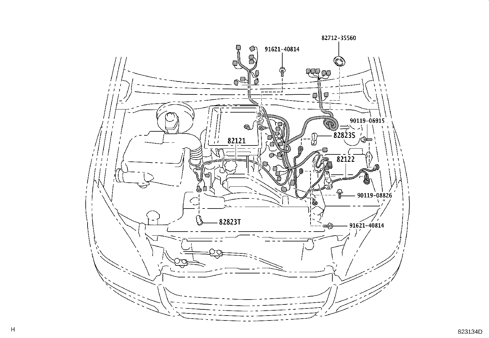 82046-0G010 WIRE SUB-ASSY, BODY GROUND, NO.1 product image