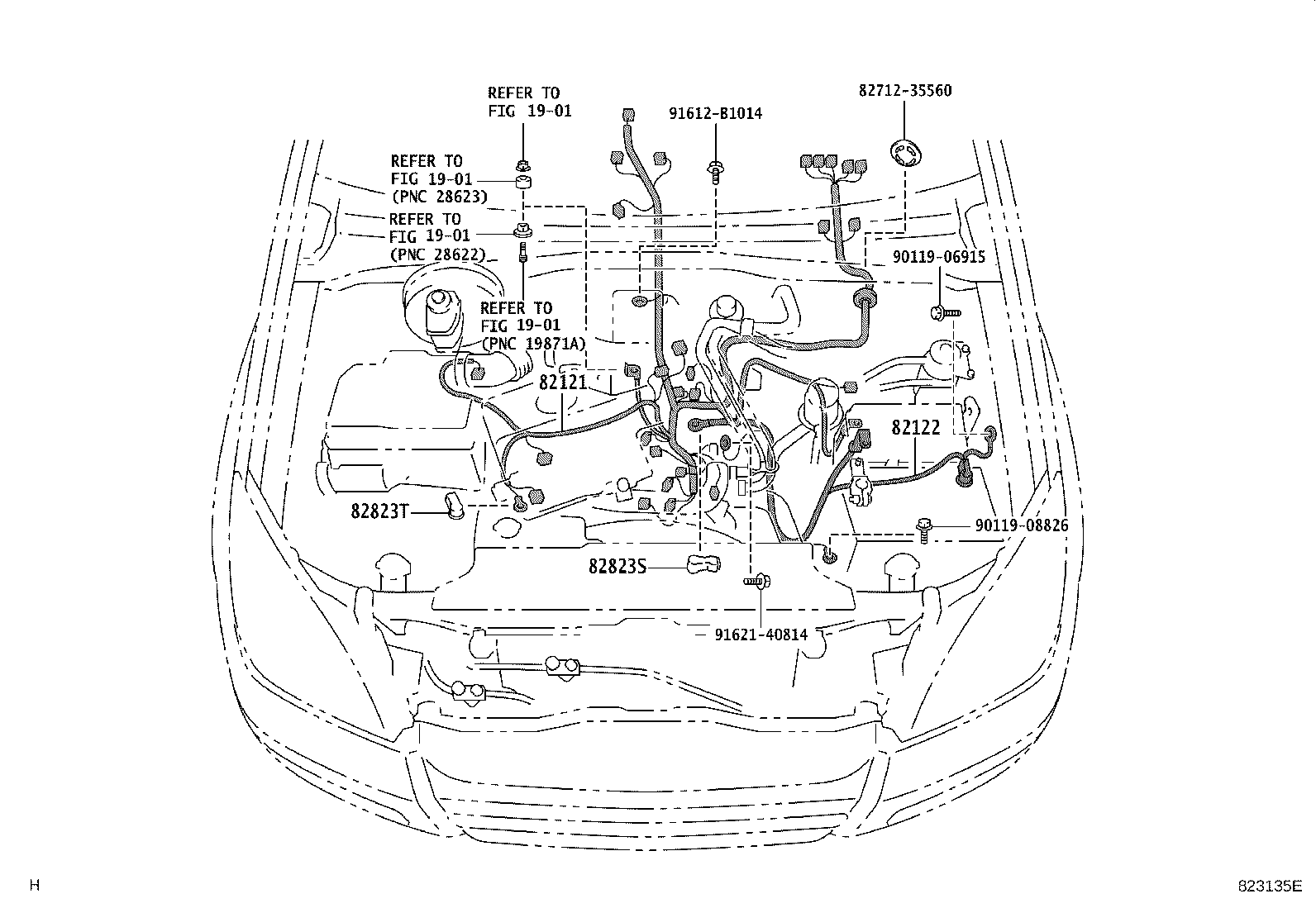 82046-0G010 WIRE SUB-ASSY, BODY GROUND, NO.1 product image