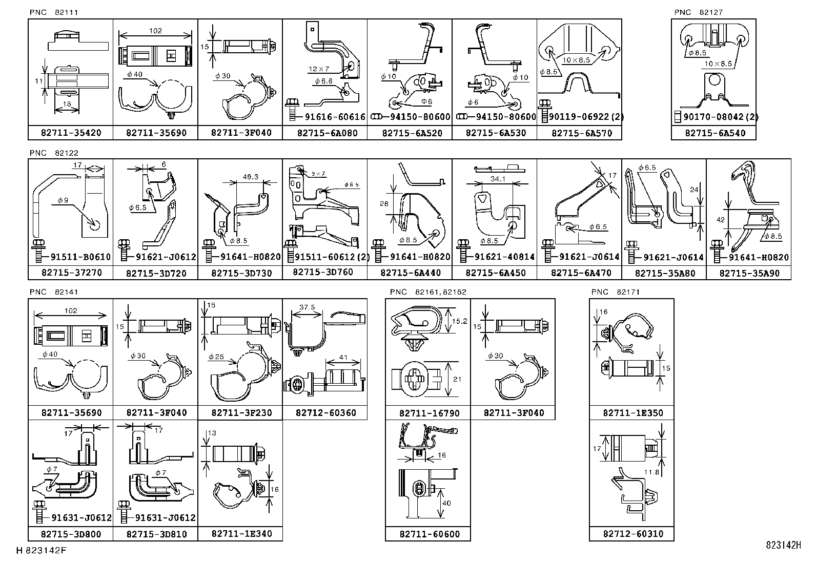 82046-0G010 WIRE SUB-ASSY, BODY GROUND, NO.1 product image