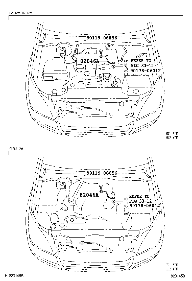 82046-0G010 WIRE SUB-ASSY, BODY GROUND, NO.1 product image