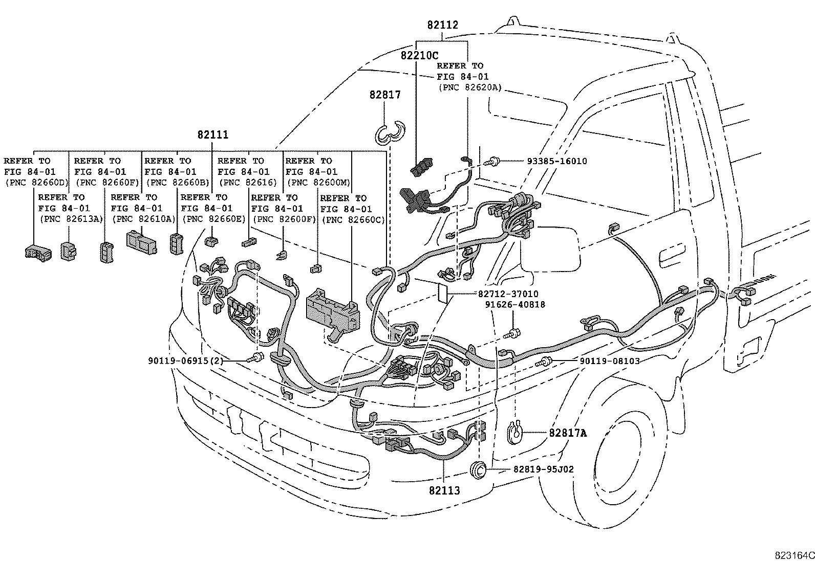 82124-27170 WIRE, ENGINE, NO.4 product image