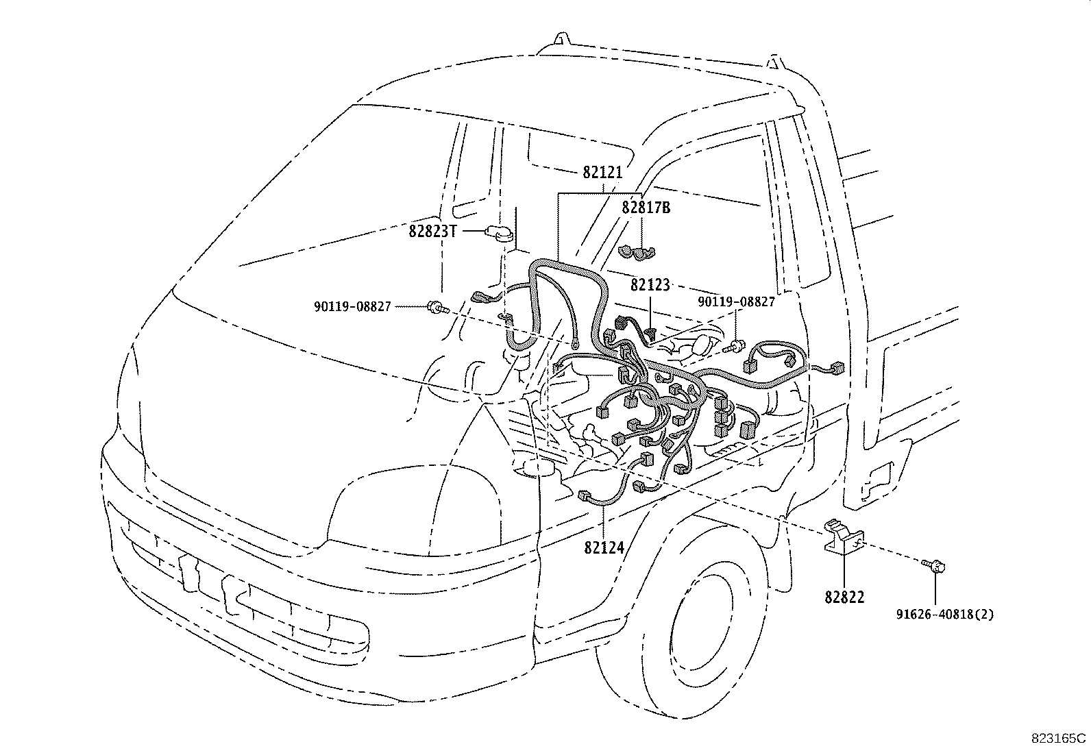 82124-27170 WIRE, ENGINE, NO.4 product image