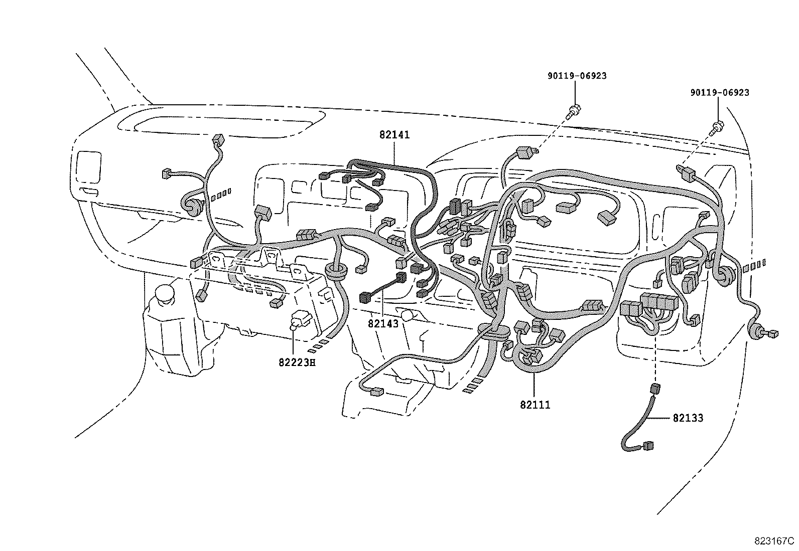 82124-27170 WIRE, ENGINE, NO.4 product image