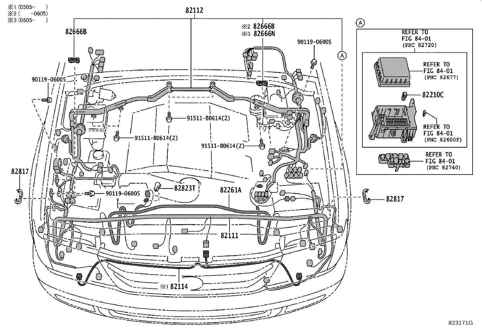 82142-60120 WIRE, INSTRUMENT PANEL, NO.2 product image