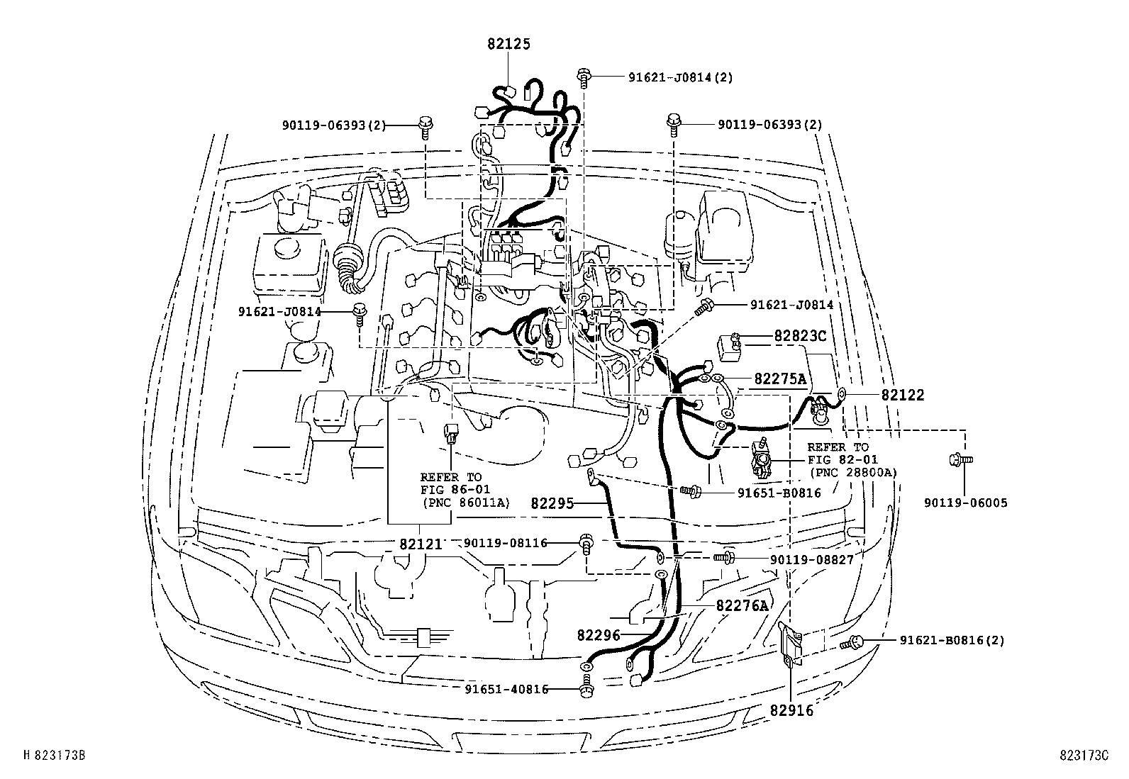 82081-0G010 WIRING ASSY, DOOR LOCK product image
