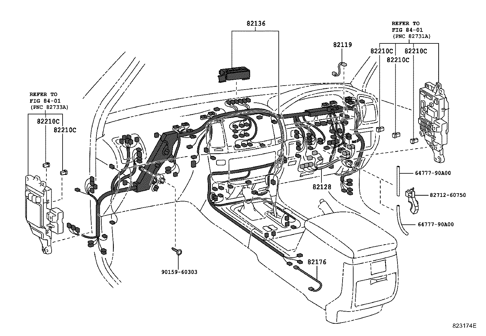 82142-60120 WIRE, INSTRUMENT PANEL, NO.2 product image