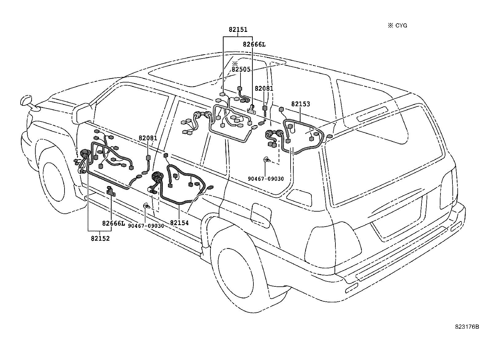 82142-60120 WIRE, INSTRUMENT PANEL, NO.2 product image