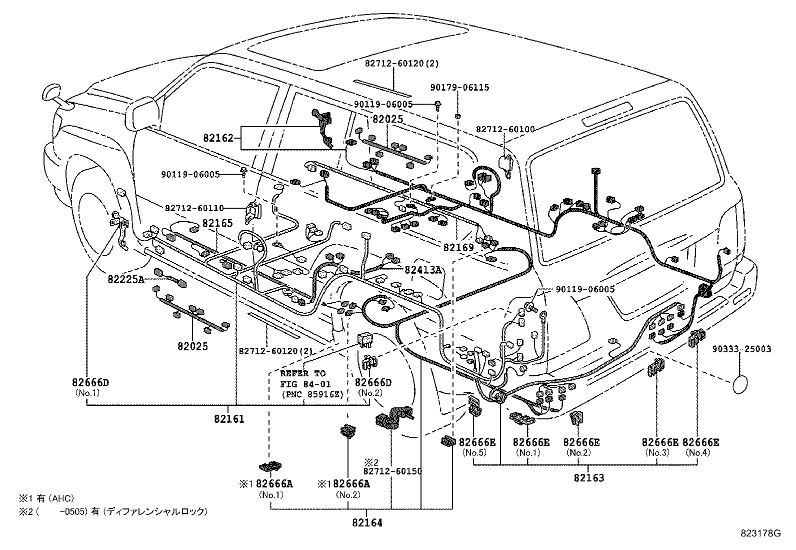 82142-60120 WIRE, INSTRUMENT PANEL, NO.2 product image
