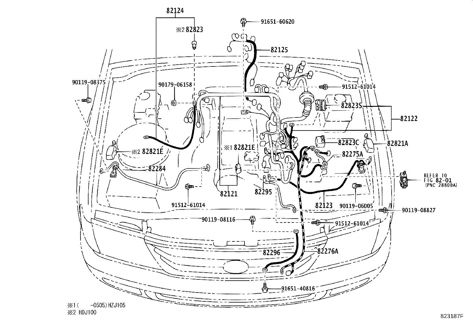 82081-0G010 WIRING ASSY, DOOR LOCK product image