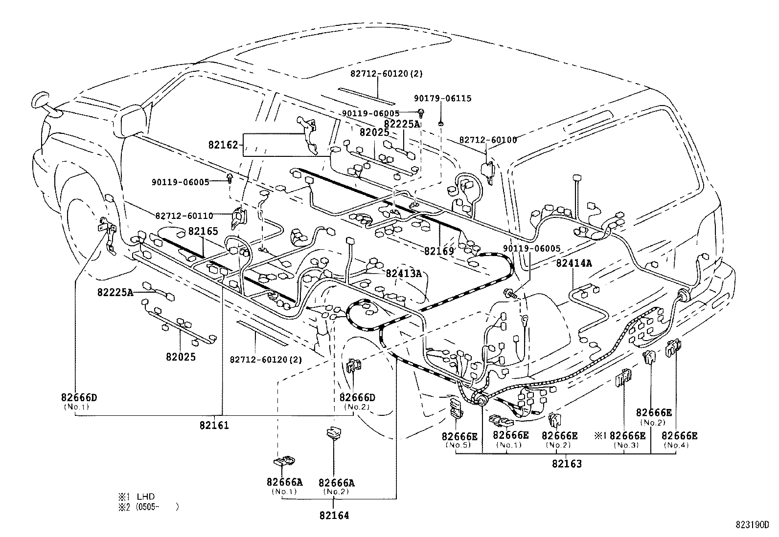 82025-60010 WIRING SUB-ASSY, FRONT SIDE product image