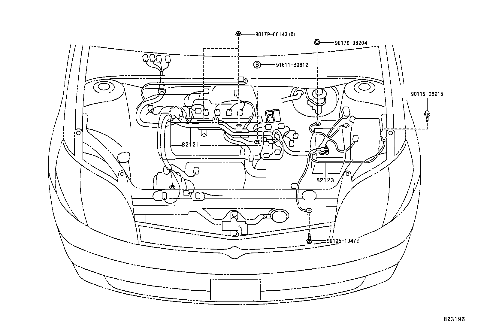 82817-0D050 PROTECTOR, WIRING HARNESS, NO.1 product image