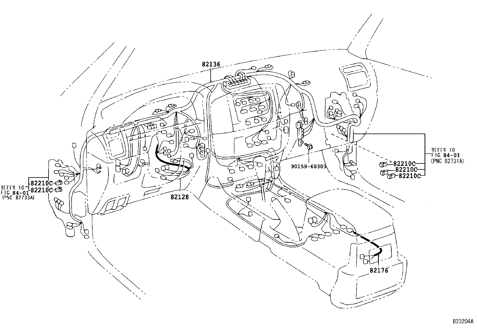 82136-60B30 WIRE, DASH product image