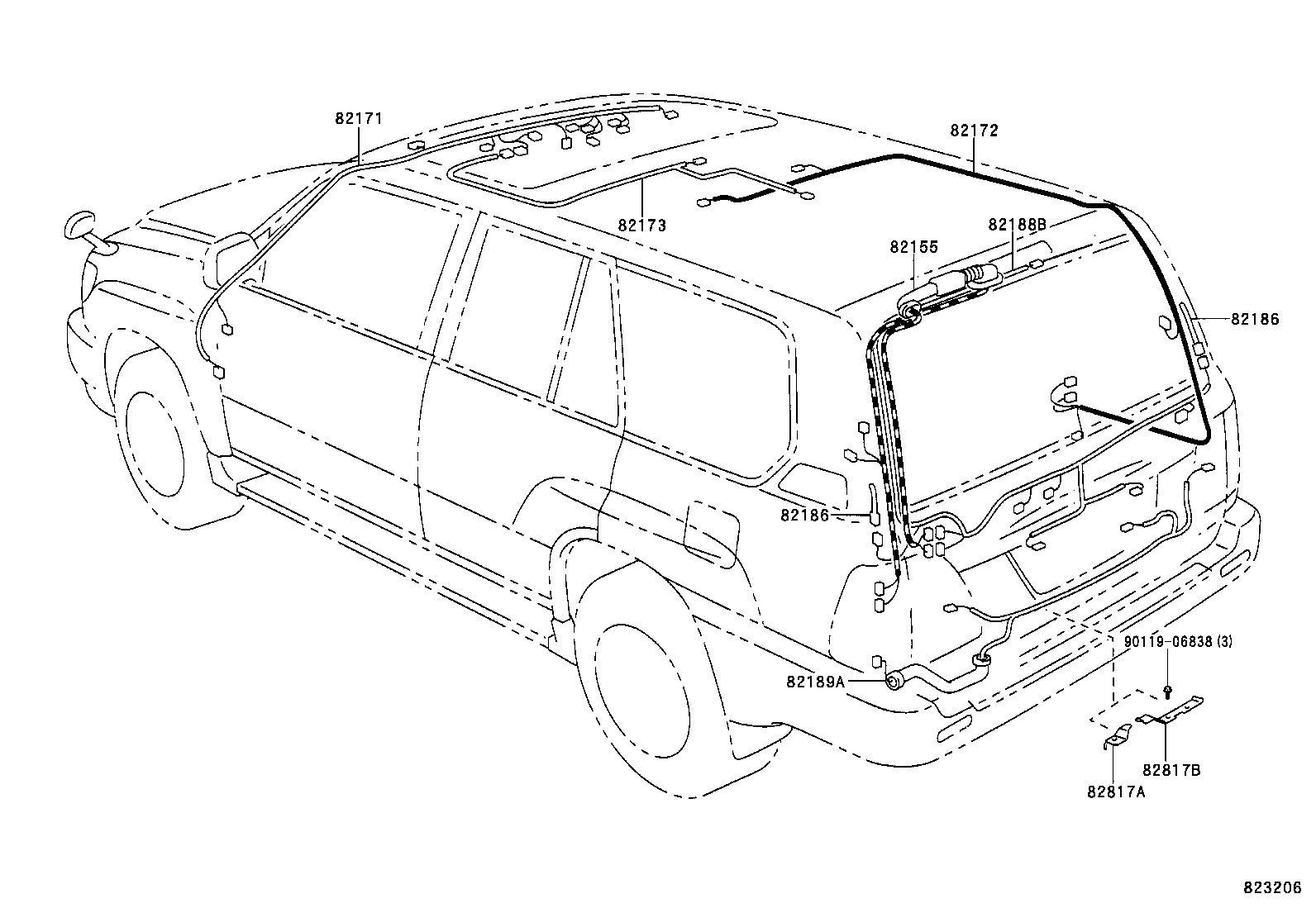 82136-60B30 WIRE, DASH product image