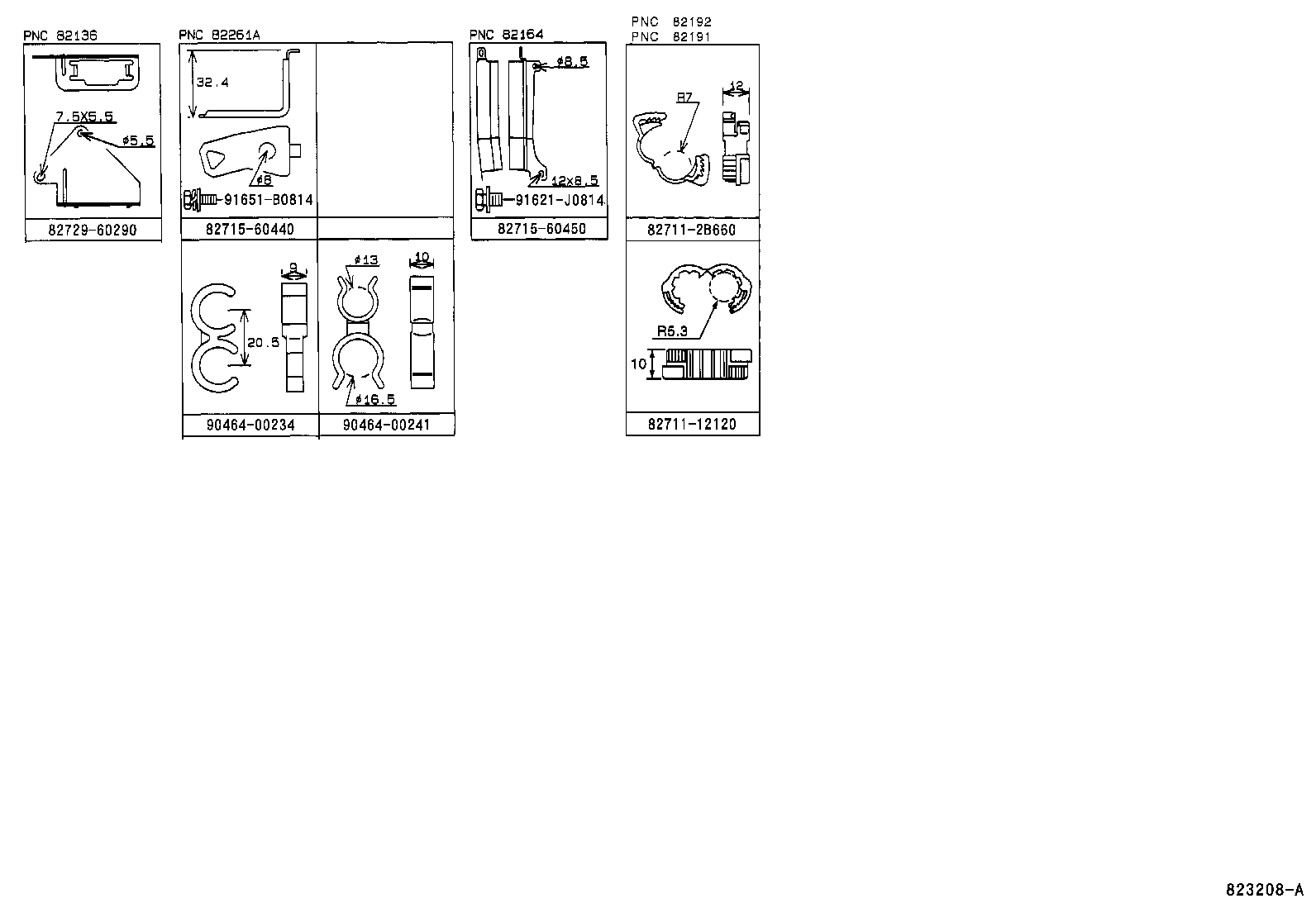 82136-60B30 WIRE, DASH product image