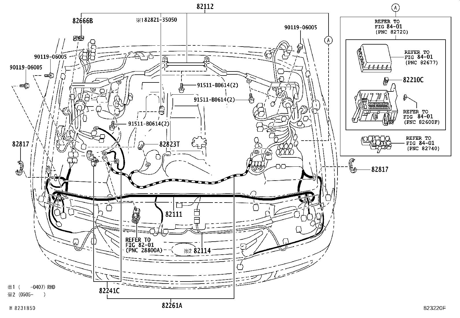82122-60370 WIRE, ENGINE, NO.2 product image
