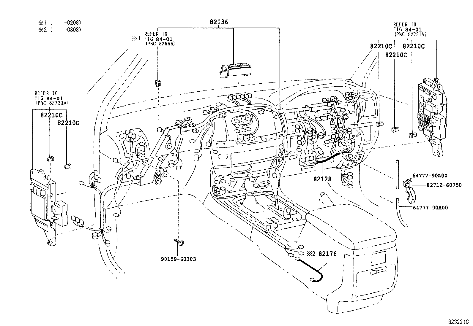 82025-60010 WIRING SUB-ASSY, FRONT SIDE product image