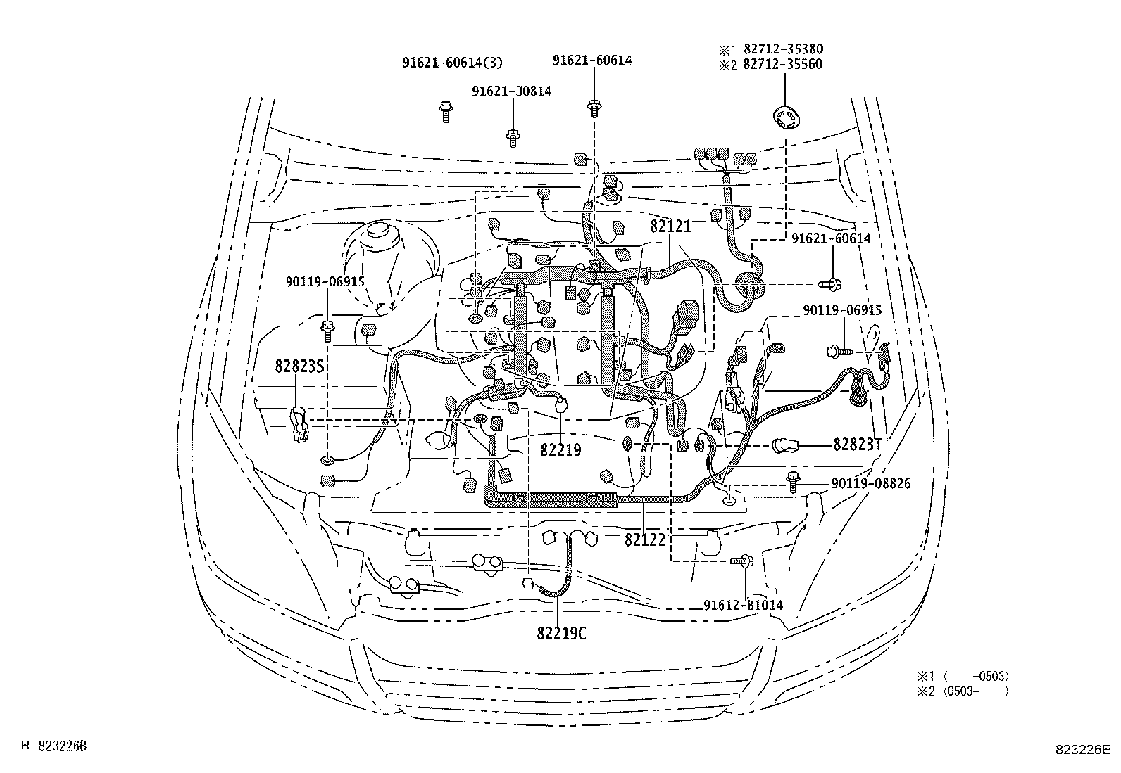 82142-60150 WIRE, INSTRUMENT PANEL, NO.2 product image