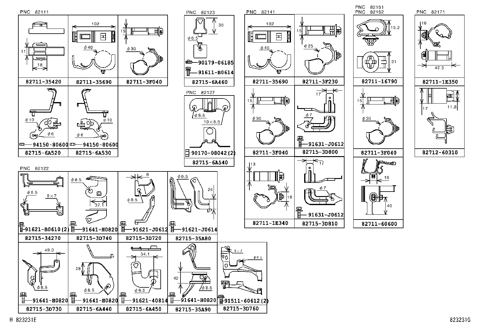 82142-60150 WIRE, INSTRUMENT PANEL, NO.2 product image