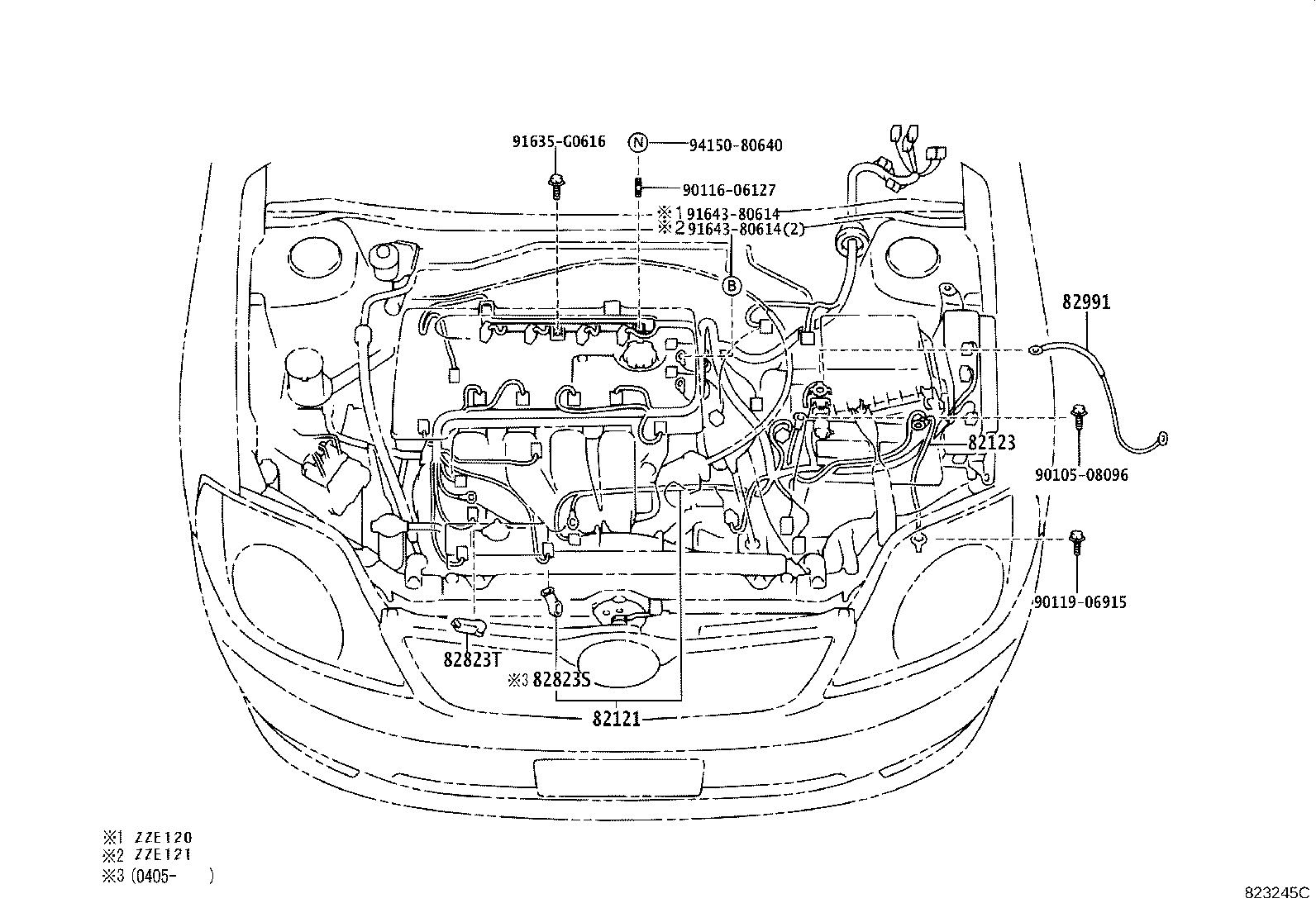 82151-1E511 WIRE, FRONT DOOR, RH product image