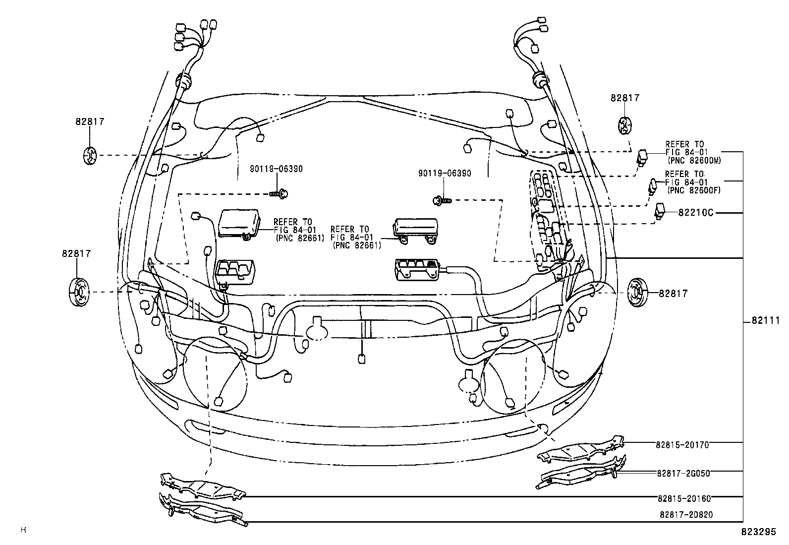 82151-2D890 WIRE, FRONT DOOR, RH product image