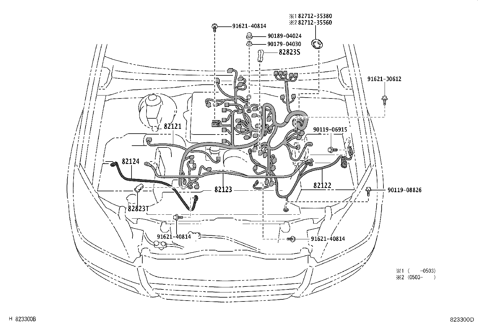 82142-60150 WIRE, INSTRUMENT PANEL, NO.2 product image