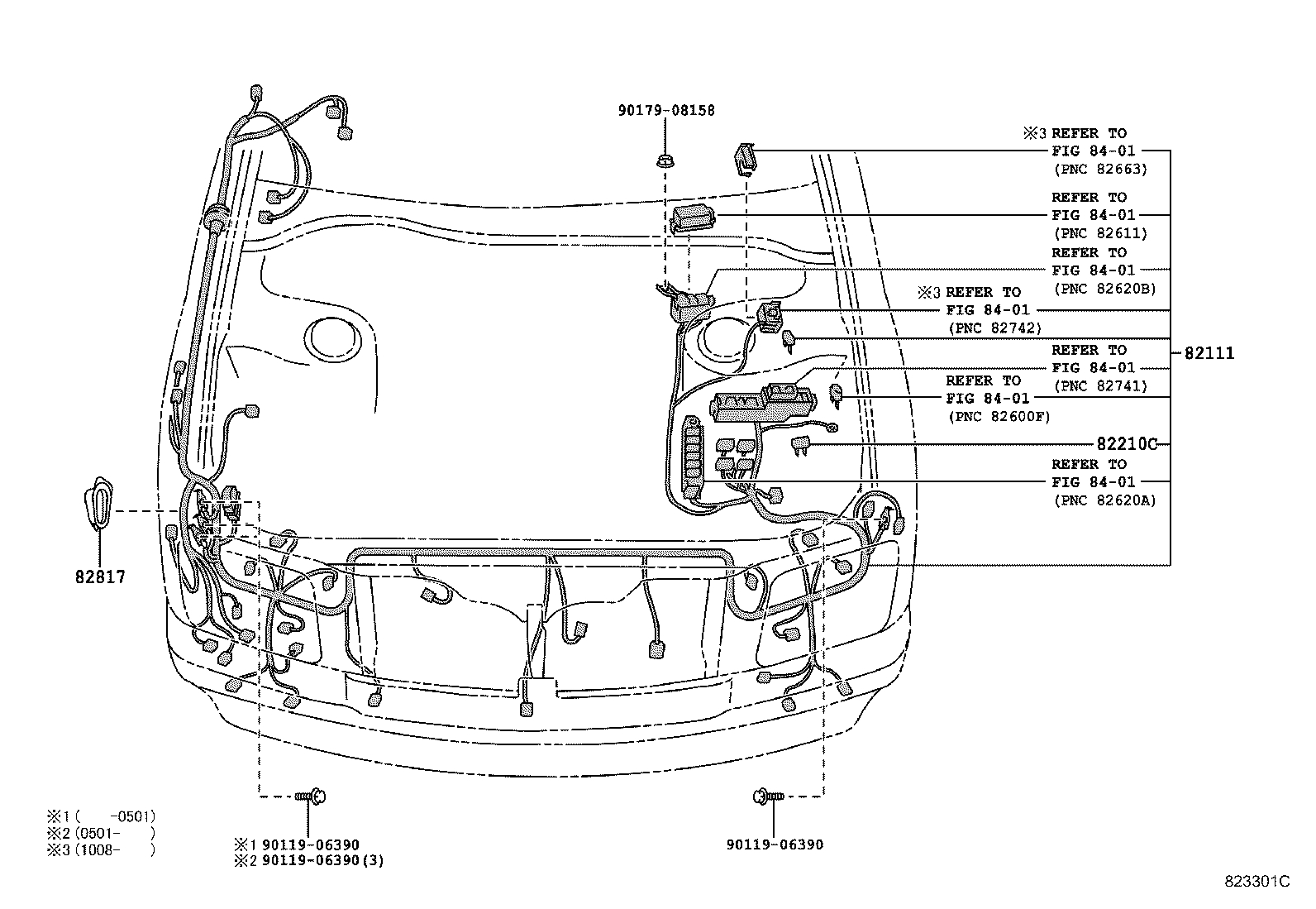 82153-40112 WIRE, REAR DOOR, NO.1 product image