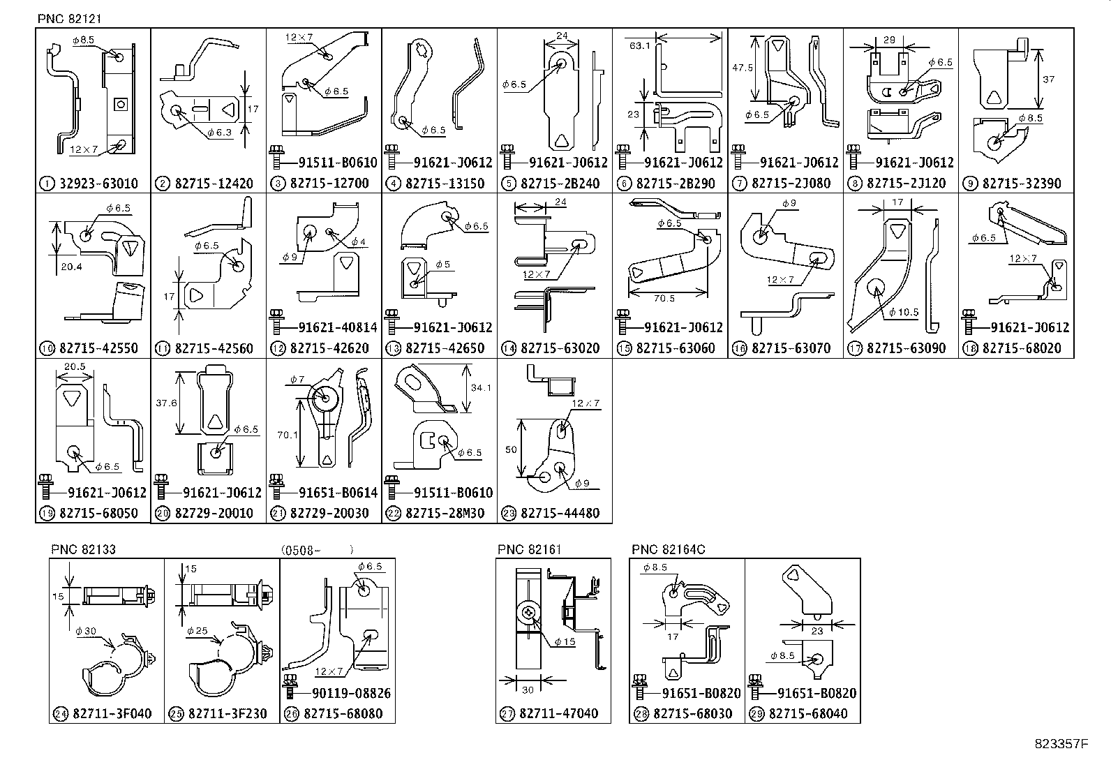 82142-68030 WIRE, INSTRUMENT PANEL, NO.2 product image