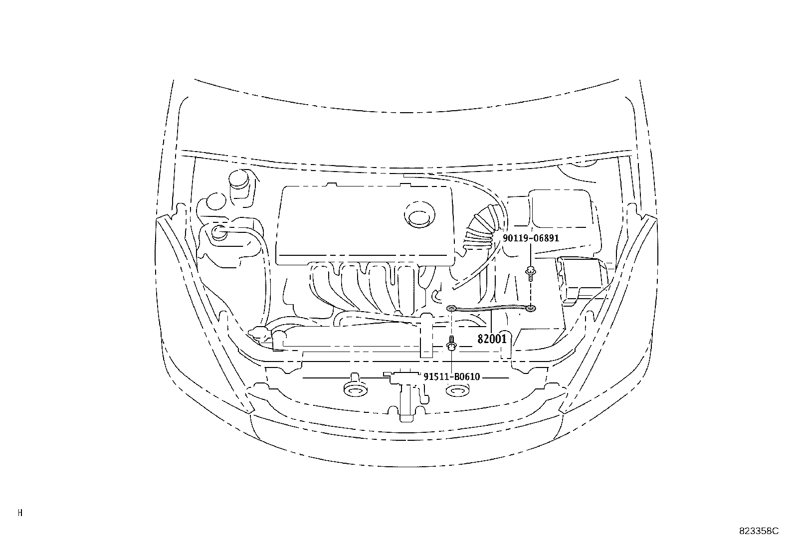 82142-68030 WIRE, INSTRUMENT PANEL, NO.2 product image