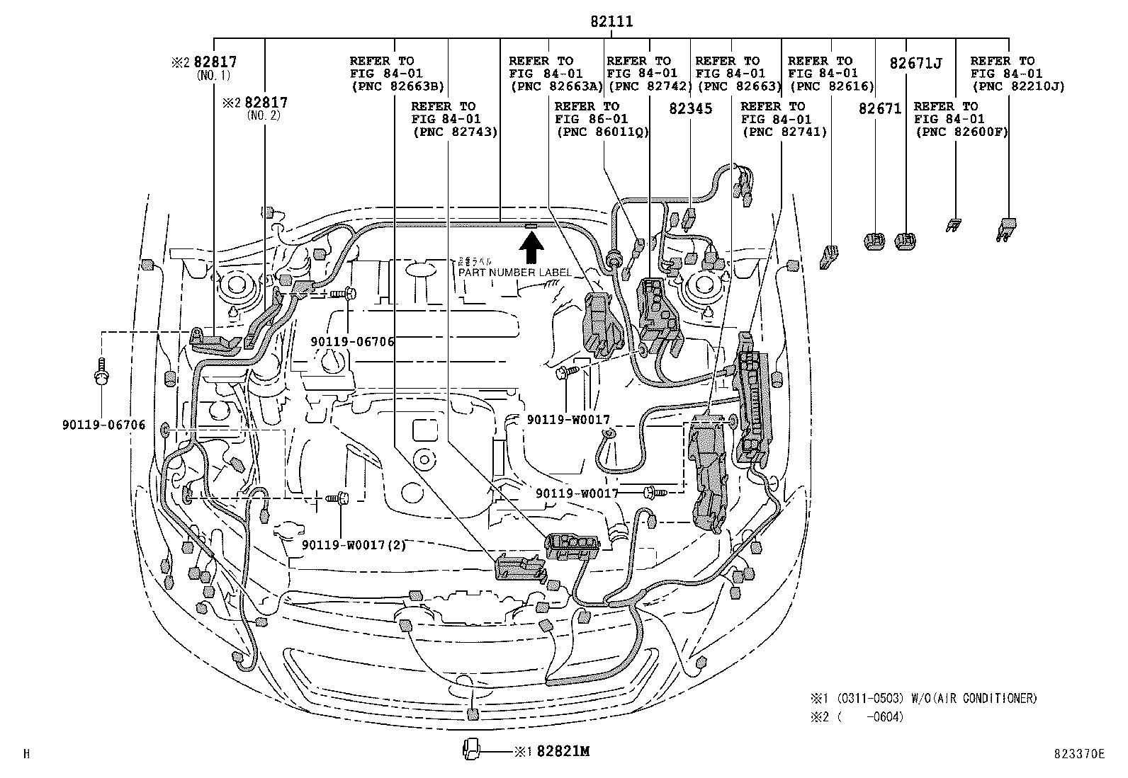 82121-05780 WIRE, ENGINE product image