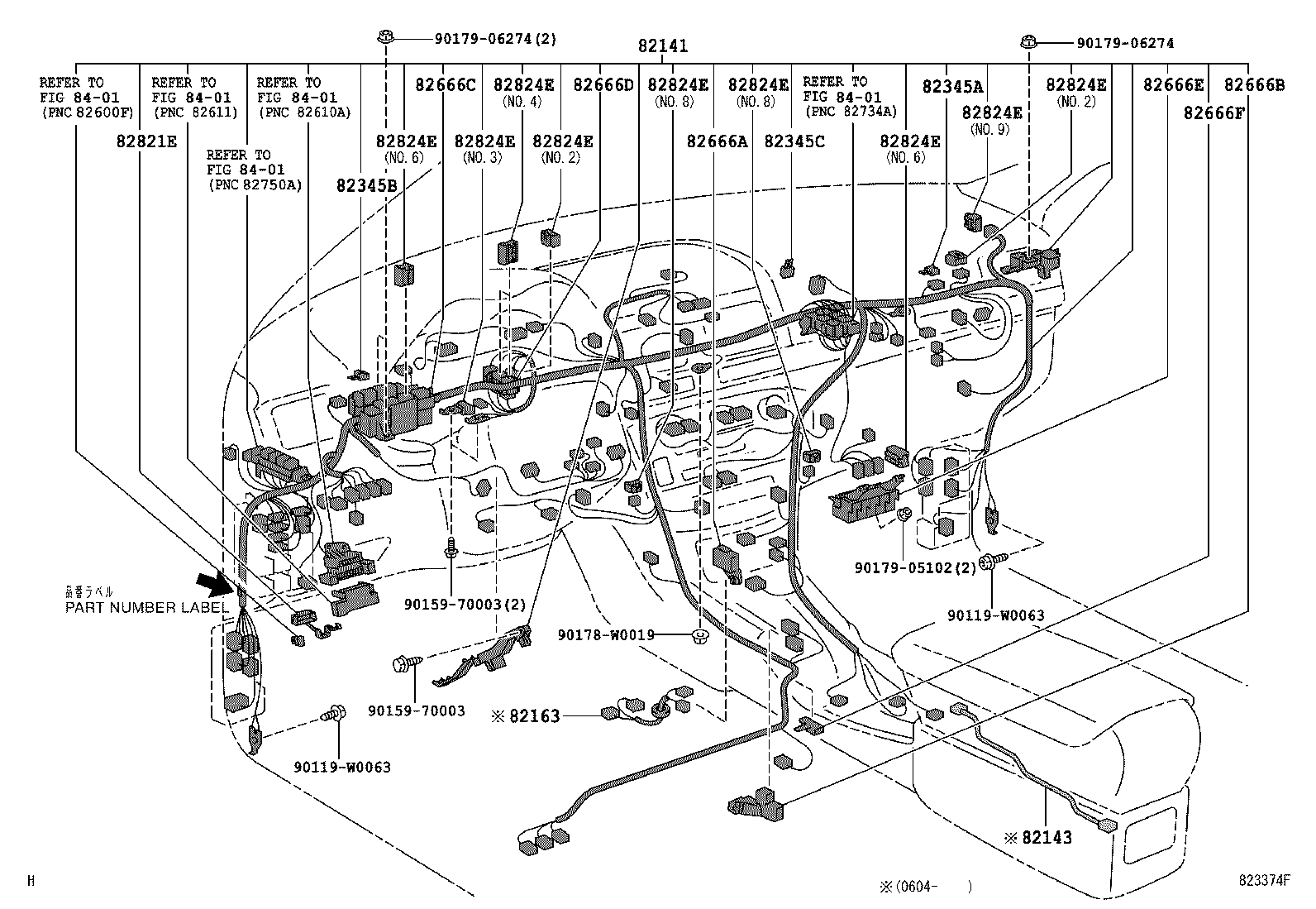 82121-05780 WIRE, ENGINE product image