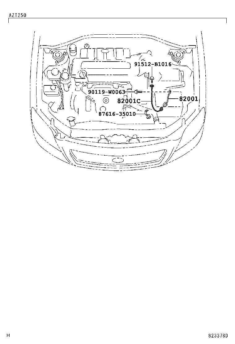 82121-05780 WIRE, ENGINE product image