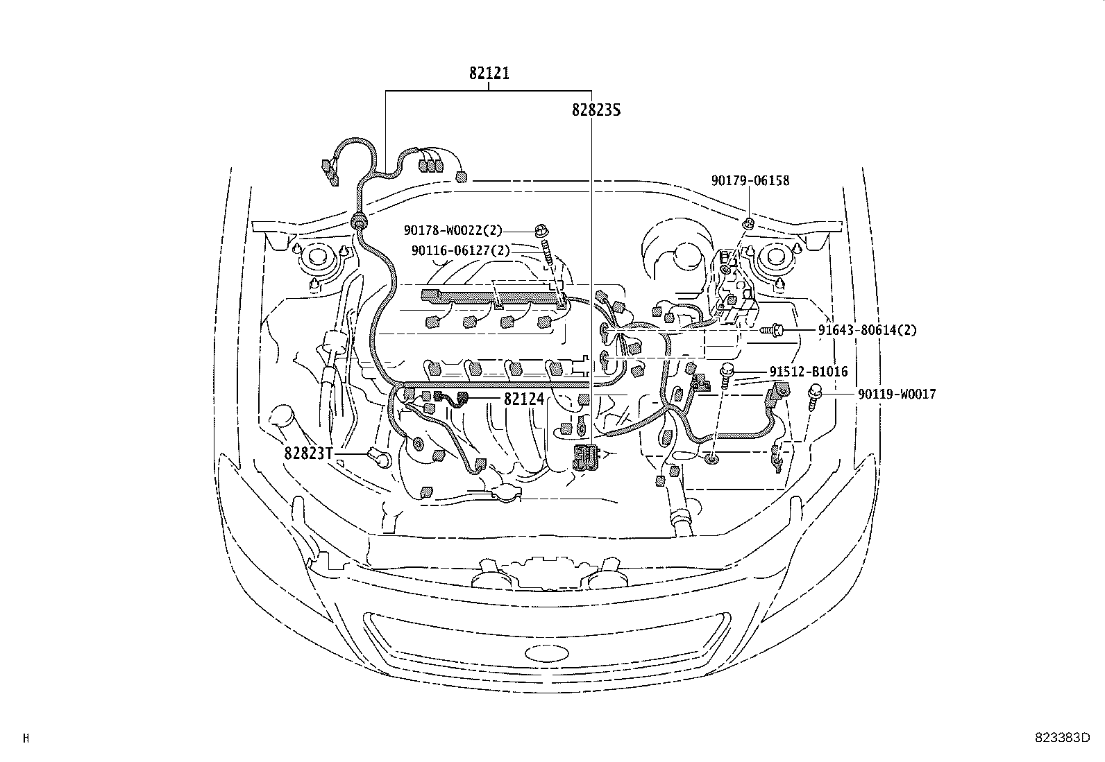 82817-05310 PROTECTOR, WIRING HARNESS, NO.12 product image