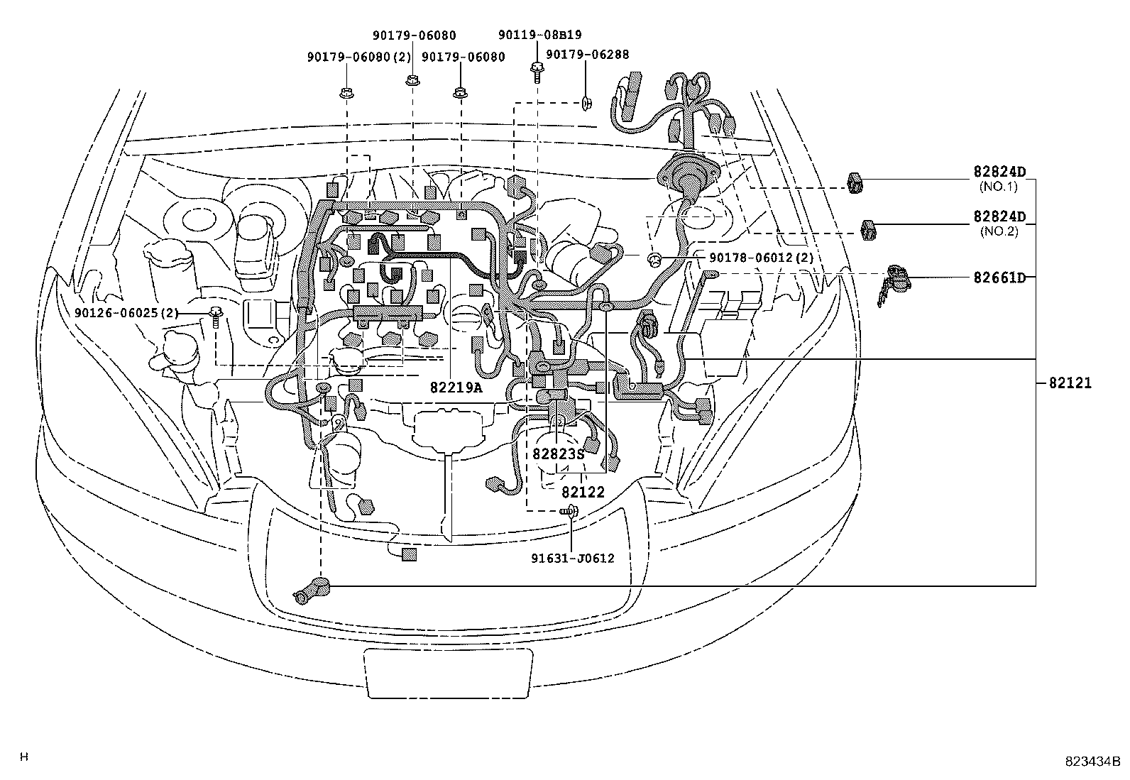 82817-48370 PROTECTOR, WIRING HARNESS, NO.1 product image