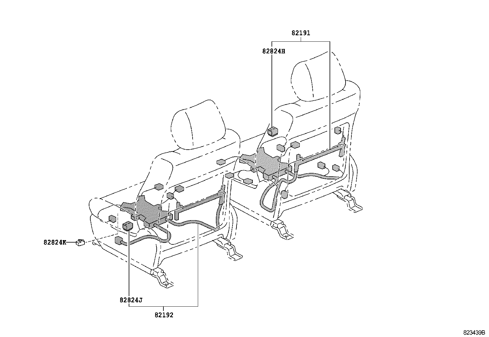 82817-48370 PROTECTOR, WIRING HARNESS, NO.1 product image