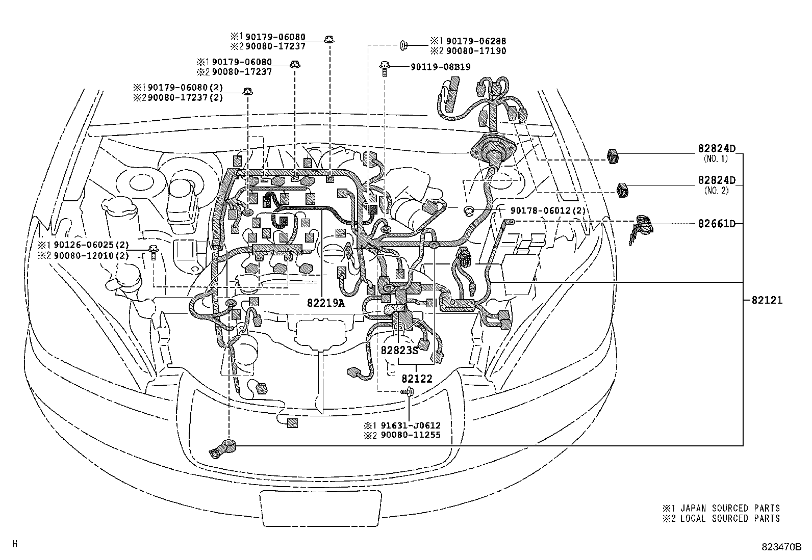 82817-48270 PROTECTOR, WIRING HARNESS, NO.1 product image