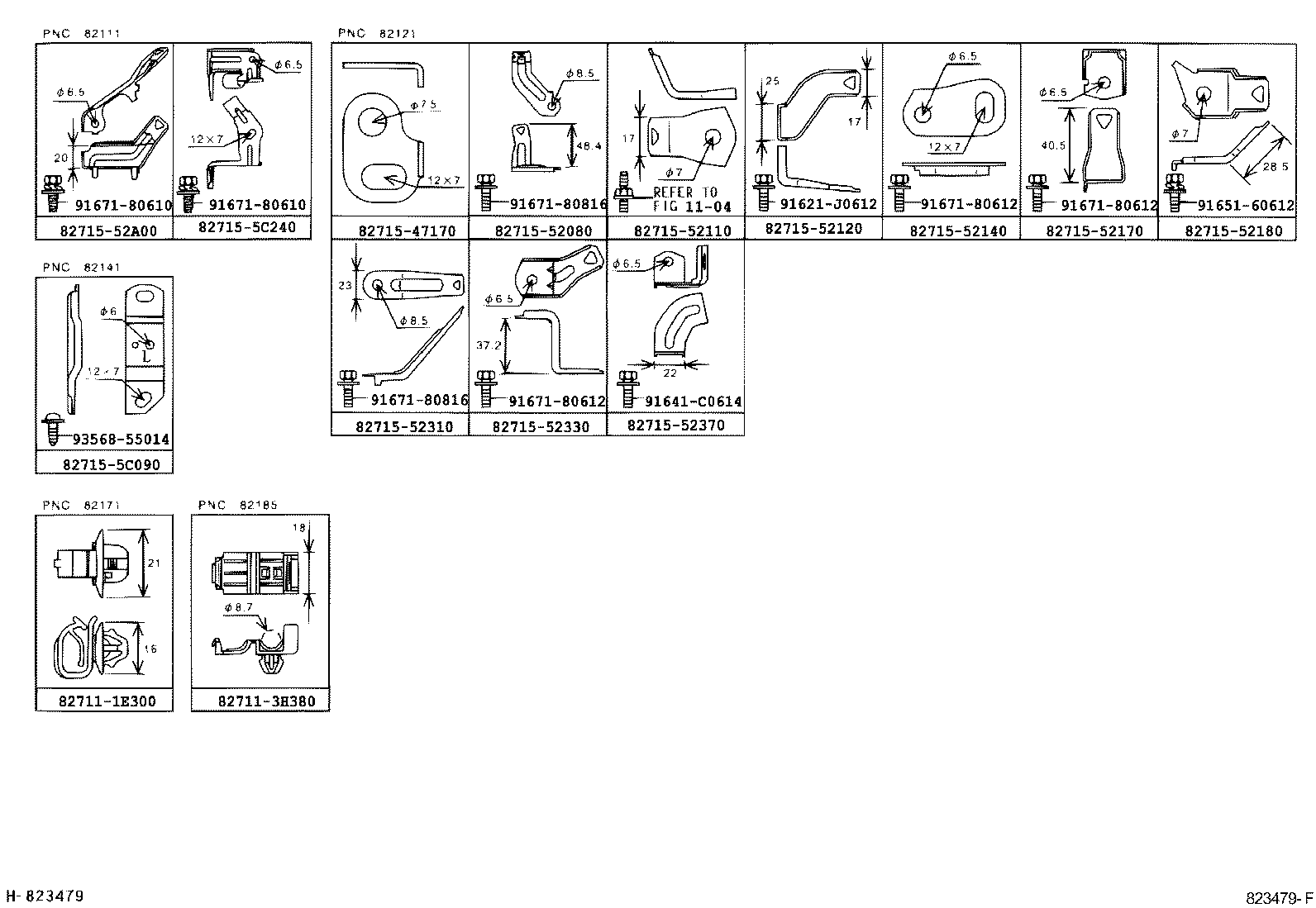 82154-52140 WIRE, REAR DOOR, NO.2 product image