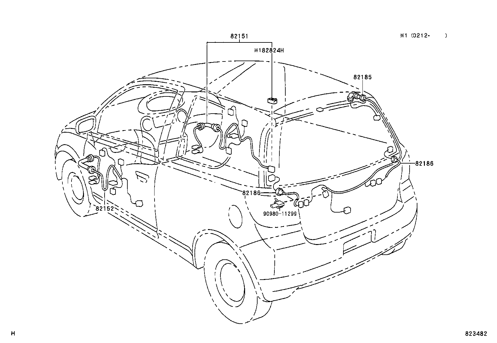 82122-52010 WIRE, ENGINE, NO.2 product image