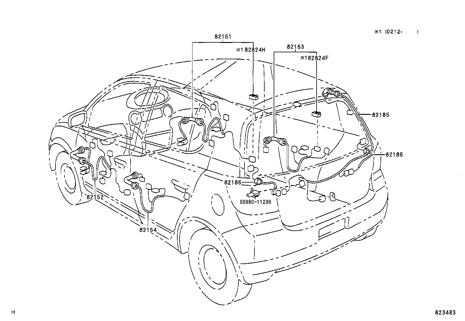82122-52010 WIRE, ENGINE, NO.2 product image