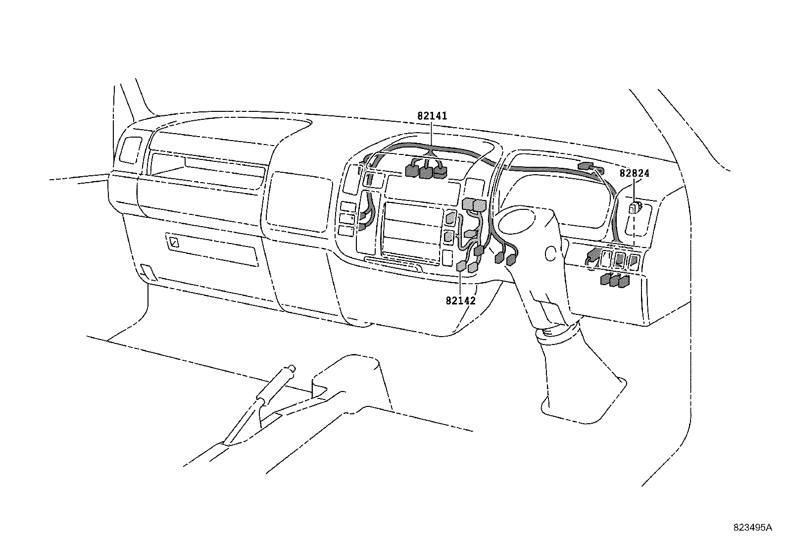 82124-37240 WIRE, ENGINE, NO.4 product image