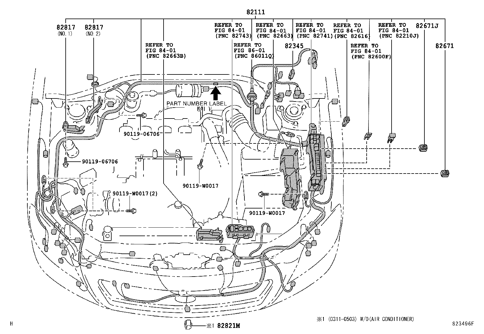 82817-05310 PROTECTOR, WIRING HARNESS, NO.12 product image
