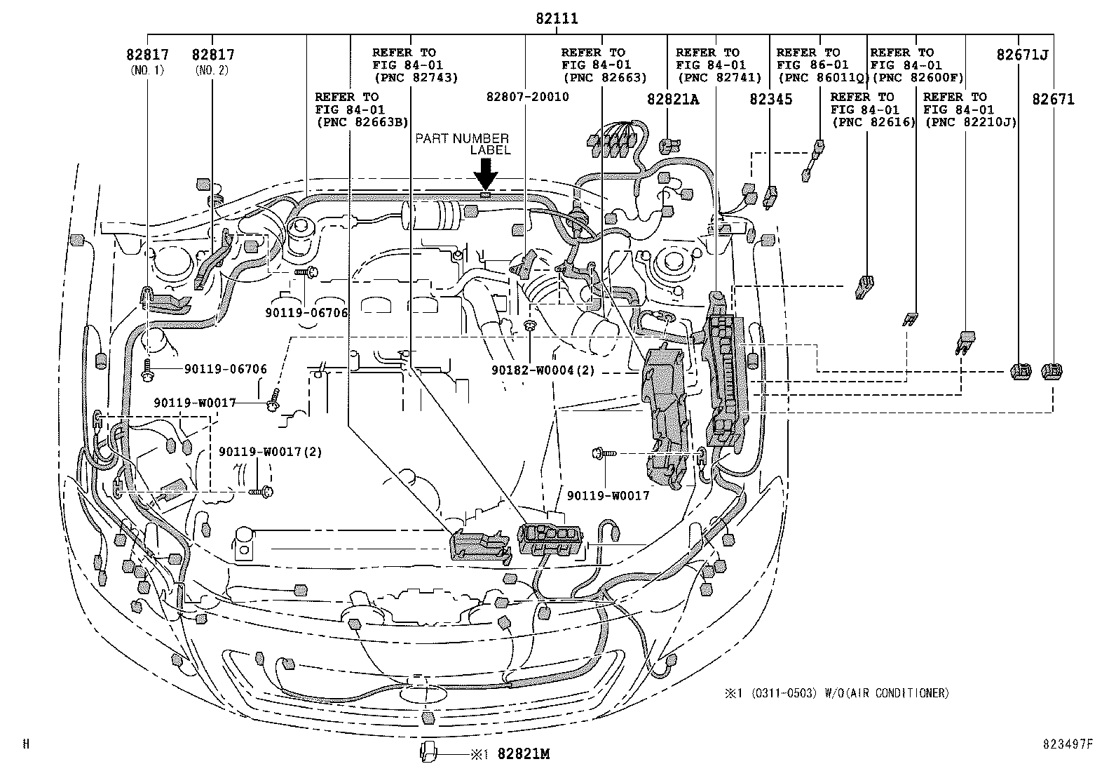 82817-05310 PROTECTOR, WIRING HARNESS, NO.12 product image