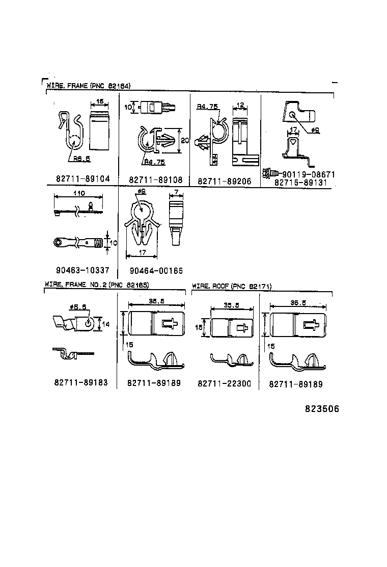 82122-89145 WIRE, ENGINE, NO.2 product image