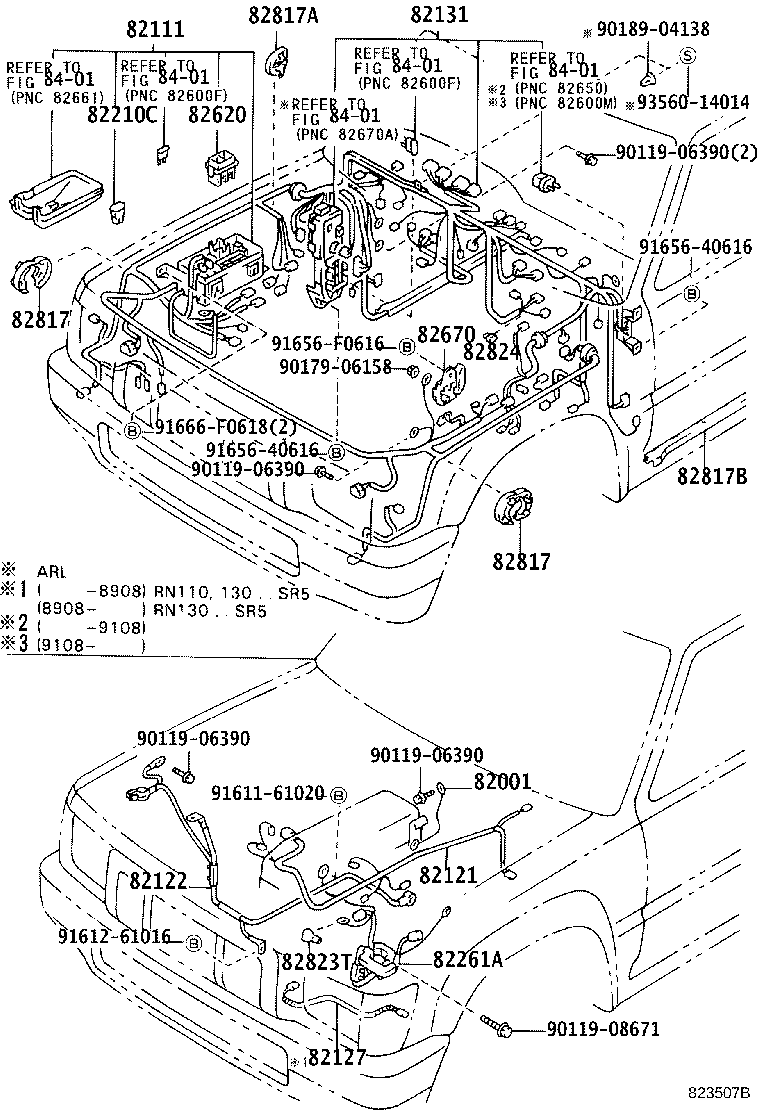 82122-89145 WIRE, ENGINE, NO.2 product image