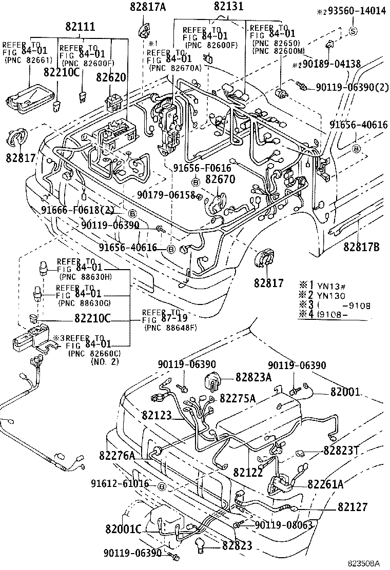 82122-89145 WIRE, ENGINE, NO.2 product image