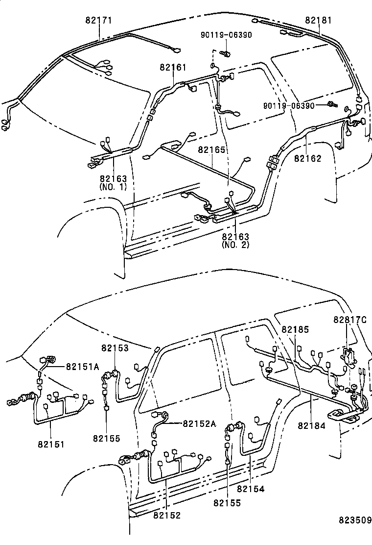 82122-89145 WIRE, ENGINE, NO.2 product image