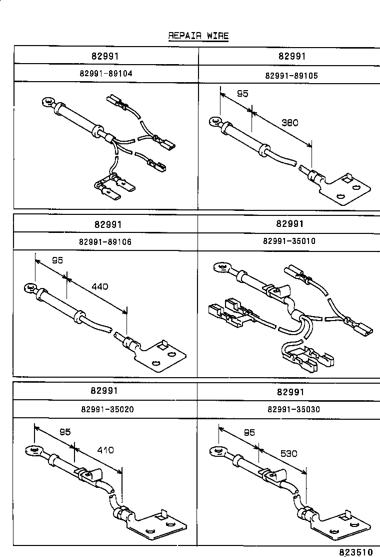 82122-89145 WIRE, ENGINE, NO.2 product image