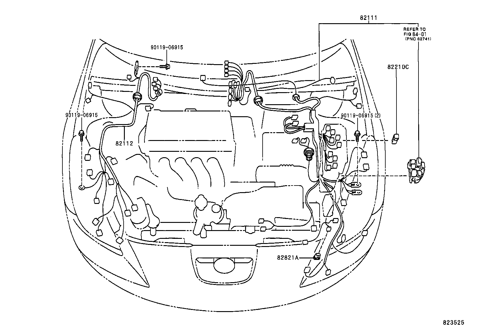 82142-20090 WIRE, INSTRUMENT PANEL, NO.2 product image