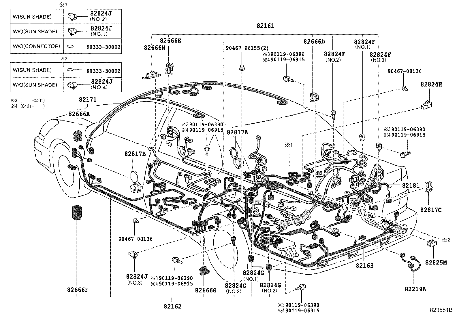 82191-50150 WIRE, FRONT SEAT, RH product image