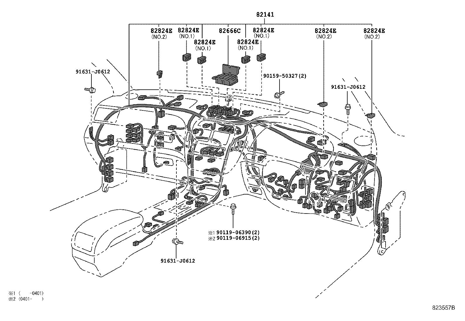 82191-50150 WIRE, FRONT SEAT, RH product image